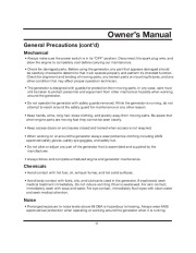 All Power America 10000 APG3090 Generator Owners Manual page 13
