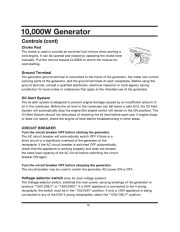 All Power America 10000 APG3090 Generator Owners Manual page 16