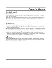 All Power America 10000 APG3090 Generator Owners Manual page 17