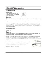 All Power America 10000 APG3090 Generator Owners Manual page 18