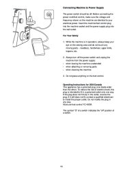 Janome 1100D Sewing Machine Instruction Owners Manual page 17