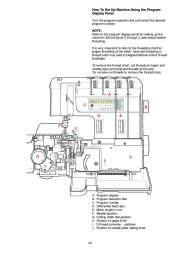 Janome 1100D Sewing Machine Instruction Owners Manual page 19