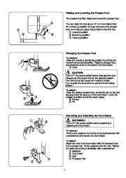 Janome Sewist 500 Sewing Machine Instruction Owners Manual page 9
