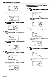 Honeywell CT3451 Programmable Thermostat Owners Guide page 8