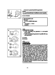 Yamaha EF1000A Generator Owners Manual page 11