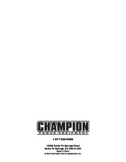 Champion 3500 4000 Generator Owners Manual page 30