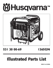 2006 Husqvarna 1365GN Generator Illustrated Parts List page 1