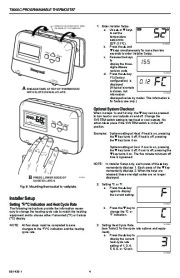 Honeywell T8000C Programmable Thermostat Installation Instructions page 4