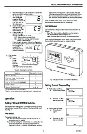 Honeywell T8000C Programmable Thermostat Installation Instructions page 5