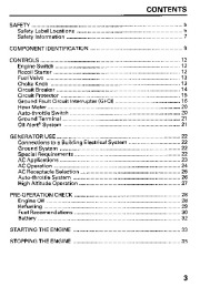Honda Generator EB11000 Owners Manual page 5