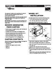 Generac 5000 Generator Owners Manual page 4