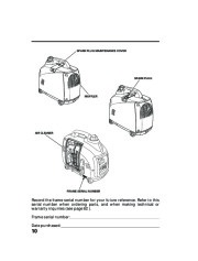 Honda Generator EU1000i Portable Owners Manual page 12