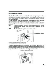 Honda Generator EU1000i Portable Owners Manual page 17