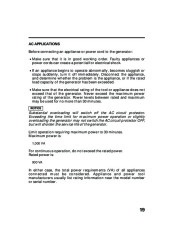 Honda Generator EU1000i Portable Owners Manual page 21