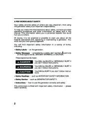 Honda Generator EU1000i Portable Owners Manual page 4