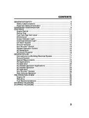 Honda Generator EU1000i Portable Owners Manual page 5