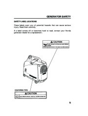 Honda Generator EU1000i Portable Owners Manual page 7