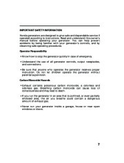 Honda Generator EU1000i Portable Owners Manual page 9
