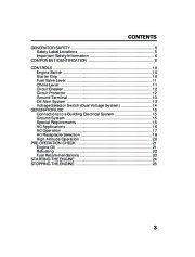 Honda Generator EG5000X Owners Manual page 5