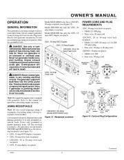 Master HWI MGH 3000 MGH MGH 4000DI MGH MGH5000DI Generator Owners Manual page 11