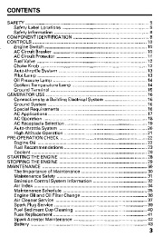Honda Generator ES6500 Owners Manual page 5