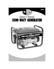 All Power America 3500 APG3008 Generator Owners Manual page 1