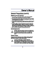 All Power America 3500 APG3008 Generator Owners Manual page 5