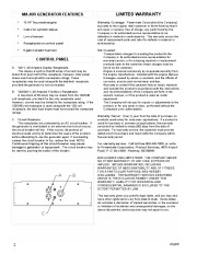 Coleman Powermate PMA525302 Generator Owners Manual page 2