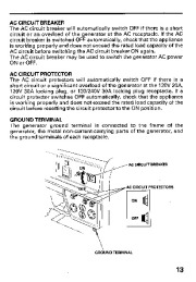 Honda Generator EM5000SX Owners Manual page 15