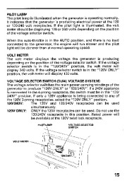 Honda Generator EM5000SX Owners Manual page 17