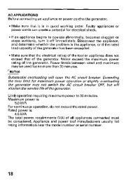 Honda Generator EM5000SX Owners Manual page 20