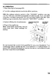 Honda Generator EM5000SX Owners Manual page 21