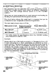 Honda Generator EM5000SX Owners Manual page 22