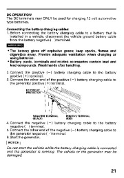 Honda Generator EM5000SX Owners Manual page 23