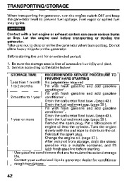 Honda Generator EM5000SX Owners Manual page 44