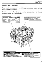 Honda Generator EM5000SX Owners Manual page 7