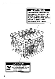 Honda Generator EM5000SX Owners Manual page 8