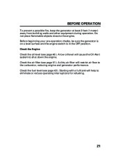 Honda Generator EU3000i Portable Owners Manual page 23