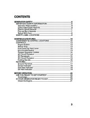 Honda Generator EU3000i Portable Owners Manual page 5