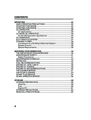 Honda Generator EU3000i Portable Owners Manual page 6