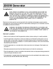 All Power America 2000 APG3010 Generator Owners Manual page 22