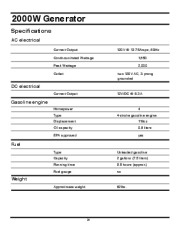 All Power America 2000 APG3010 Generator Owners Manual page 24