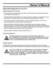 All Power America 2000 APG3010 Generator Owners Manual page 7