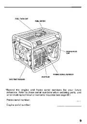 Honda Generator EB5000S Owners Manual page 11