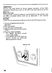 Honda Generator EB5000S Owners Manual page 18