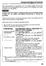 Honda Generator EB5000S Owners Manual page 37