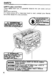 Honda Generator EB5000S Owners Manual page 6