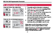 Honeywell PRO TH4110B Programmable Thermostat Operating Manual page 13