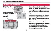 Honeywell PRO TH4110B Programmable Thermostat Operating Manual page 17