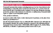 Honeywell PRO TH4110B Programmable Thermostat Operating Manual page 21